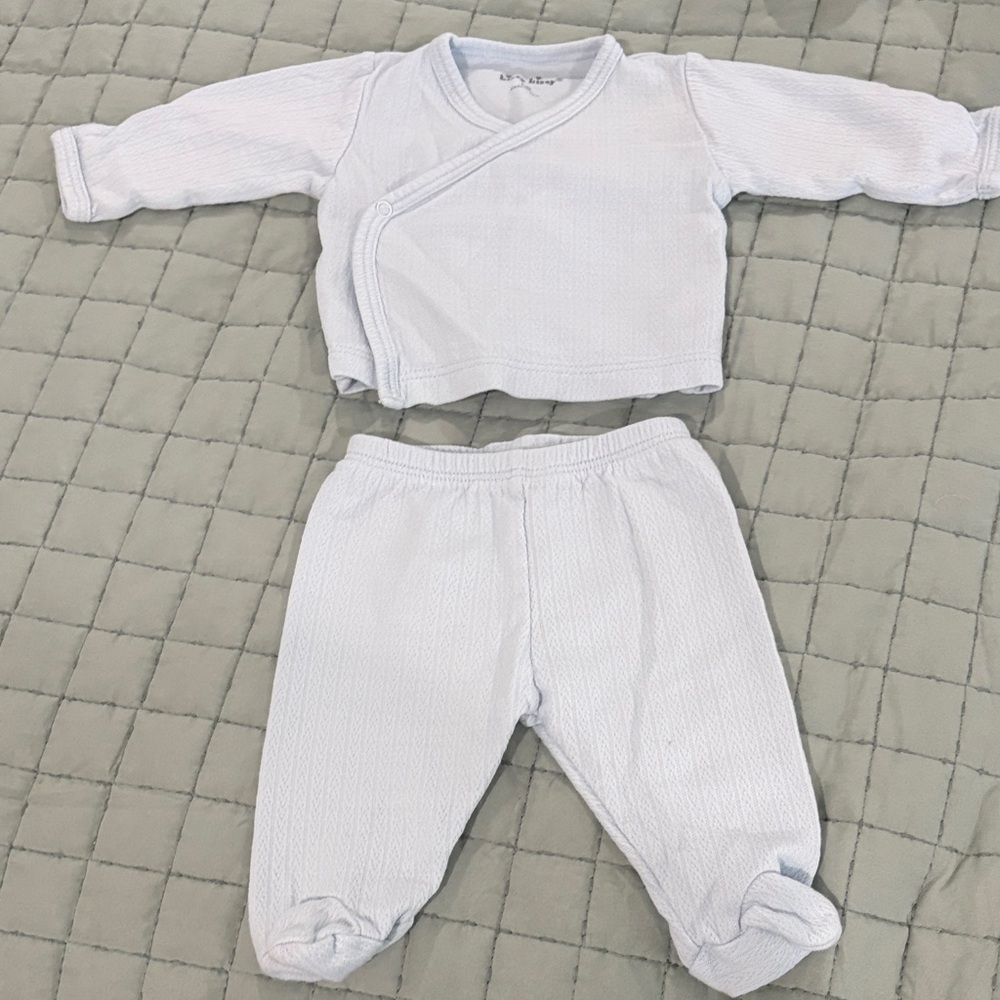 Kissy Kissy Kimono Set in Light Blue, NB